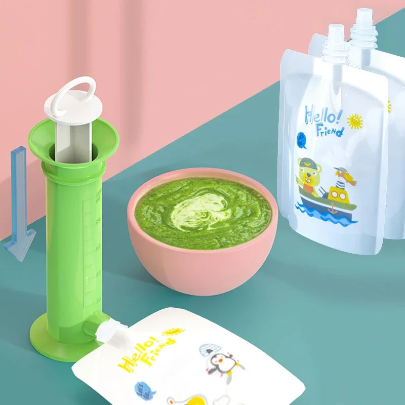 Reusable Squeeze & Fill Baby Pouch Maker System