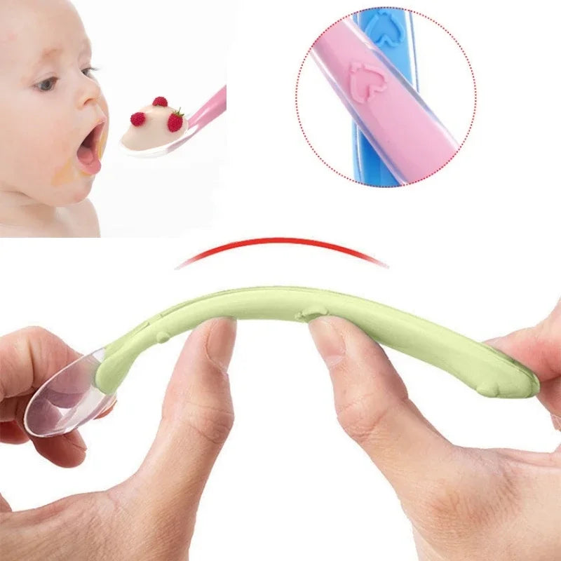 Baby Soft Silicone Spoon with Storage Box