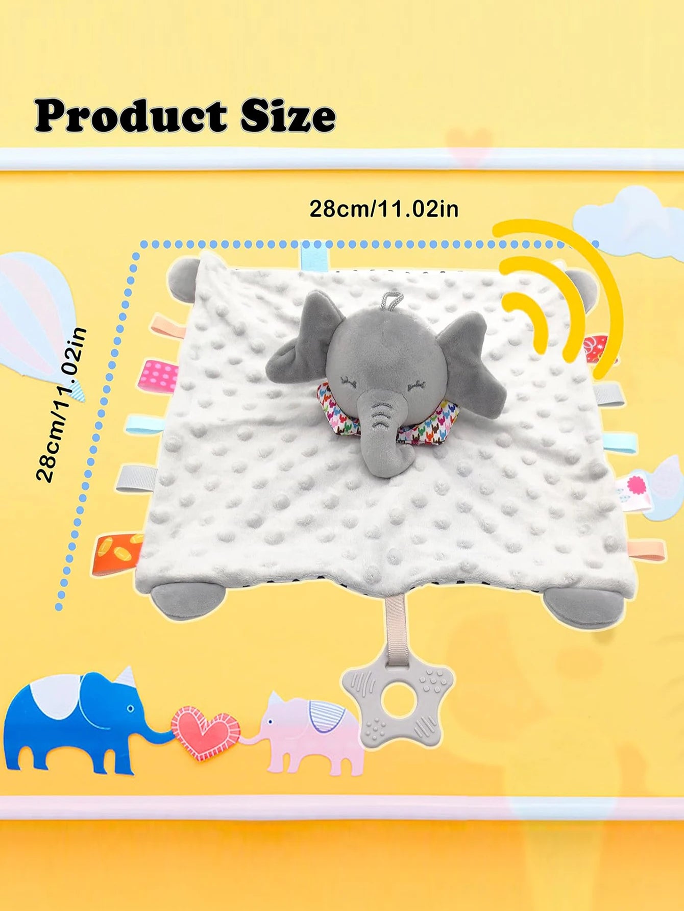Baby Comfort Blanket – Bunny & Elephant