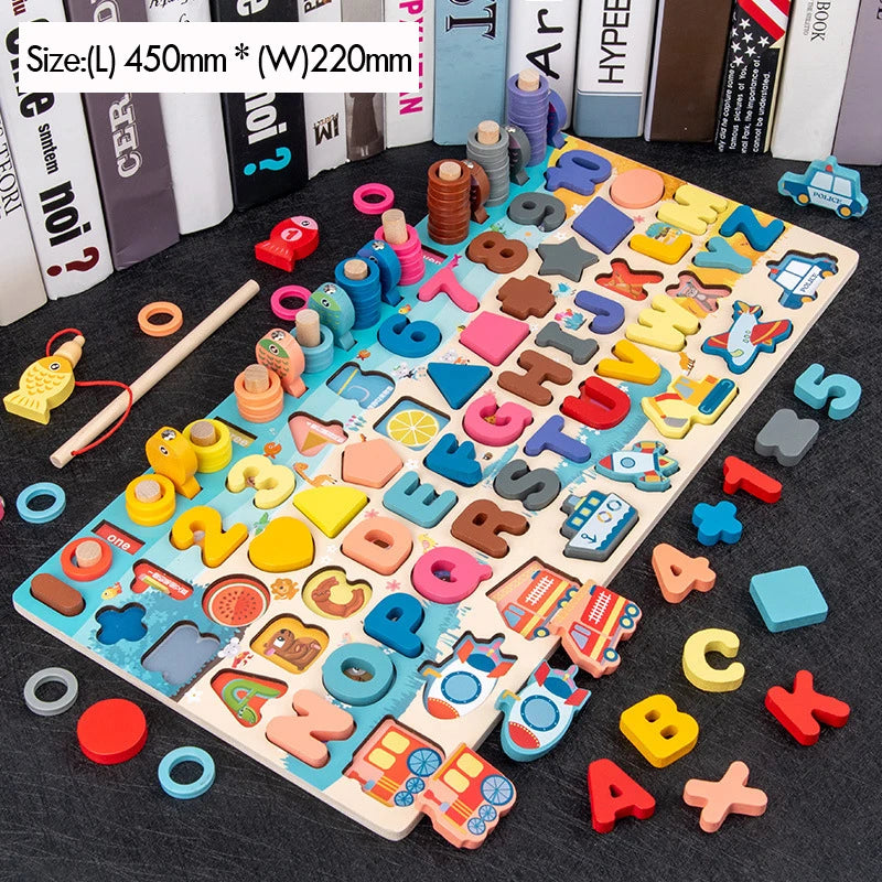 Montessori Wooden Educational Toy Set