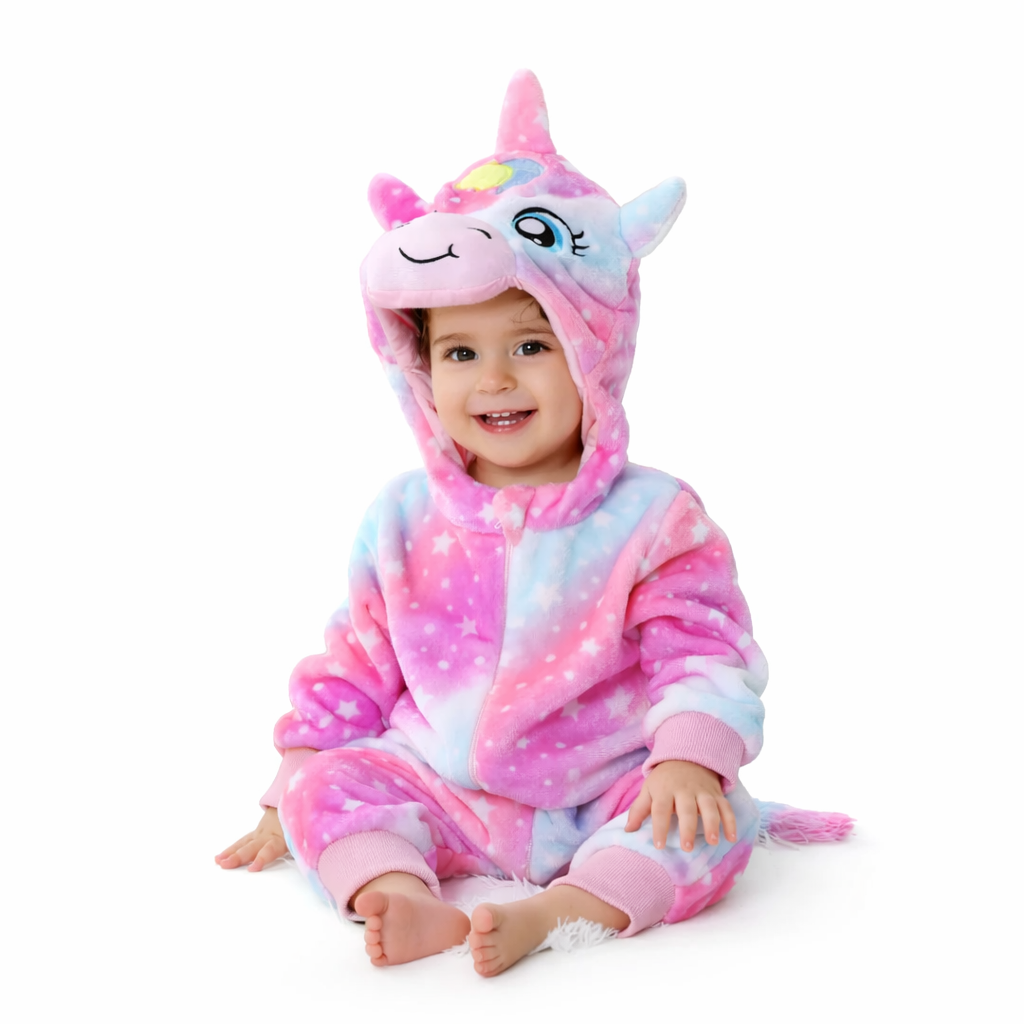 Fluffy Unicorn Baby Onesie
