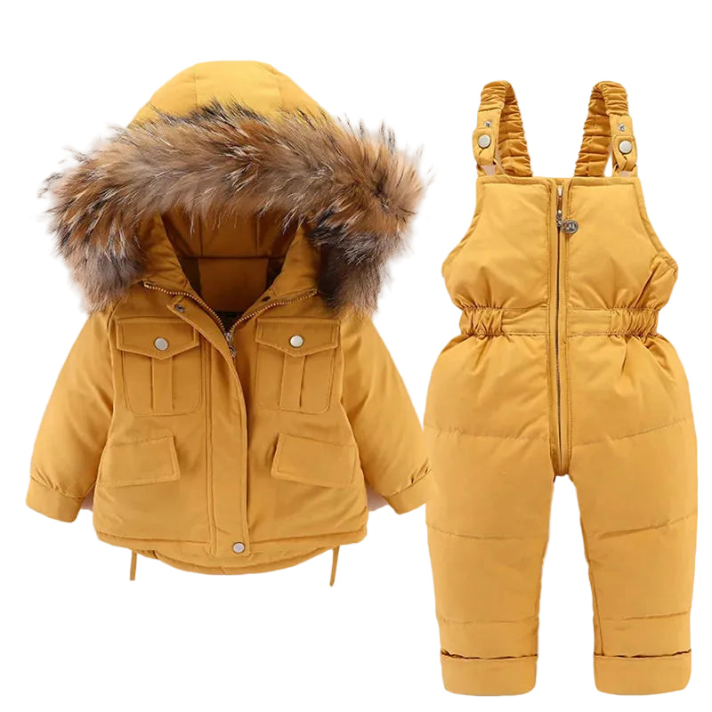 Kids Snowsuit Set – Warm Winter Jacket & Jumpsuit, 0-4 Years