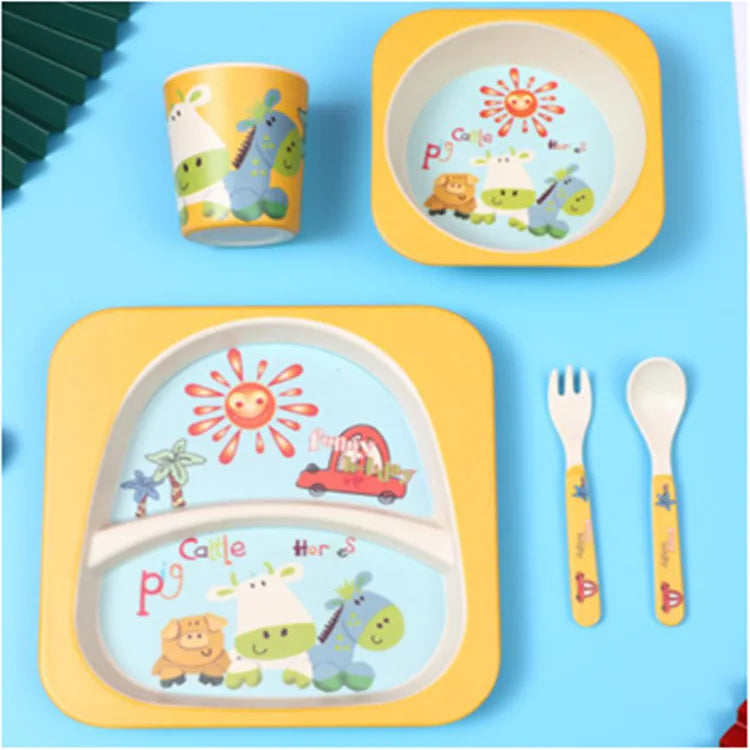 Bamboo Fiber Tableware Set