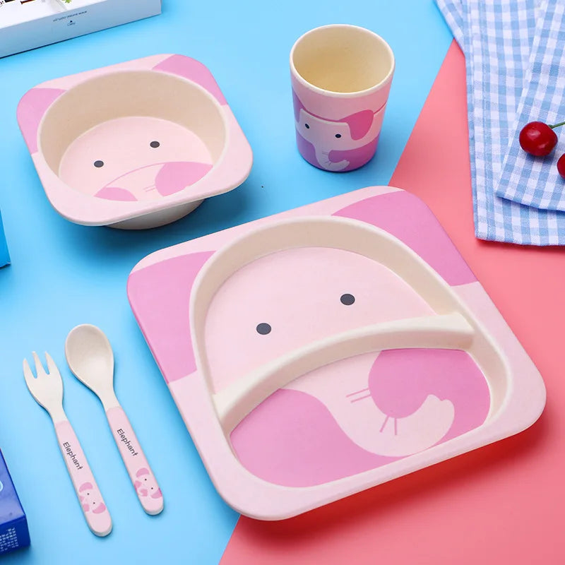 Bamboo Fiber Tableware Set