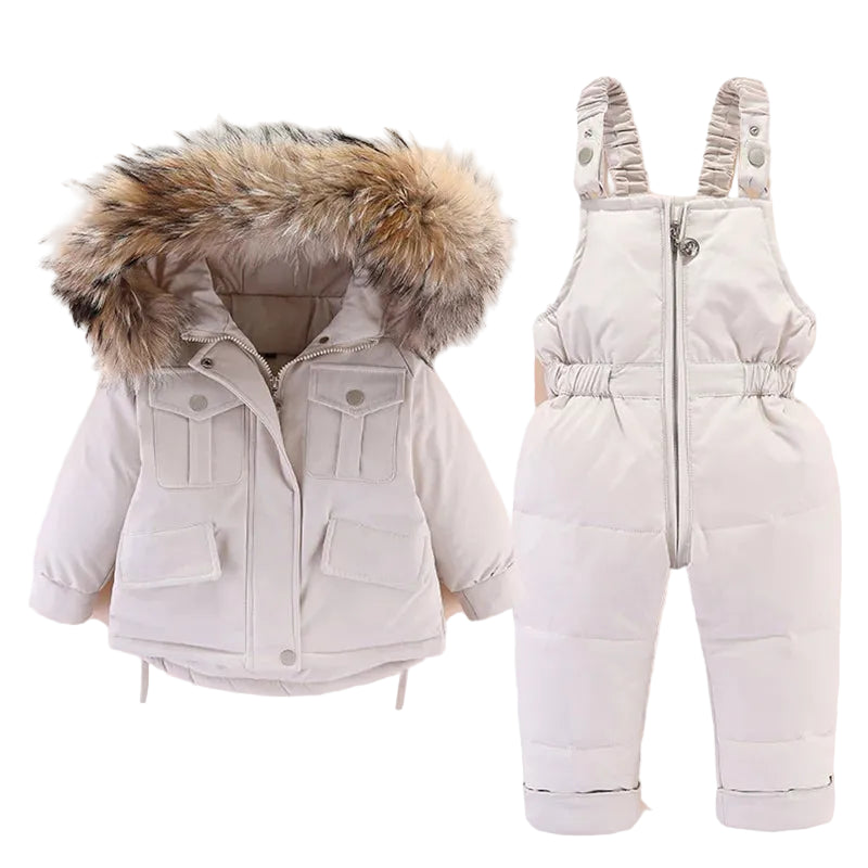 Kids Snowsuit Set – Warm Winter Jacket & Jumpsuit, 0-4 Years