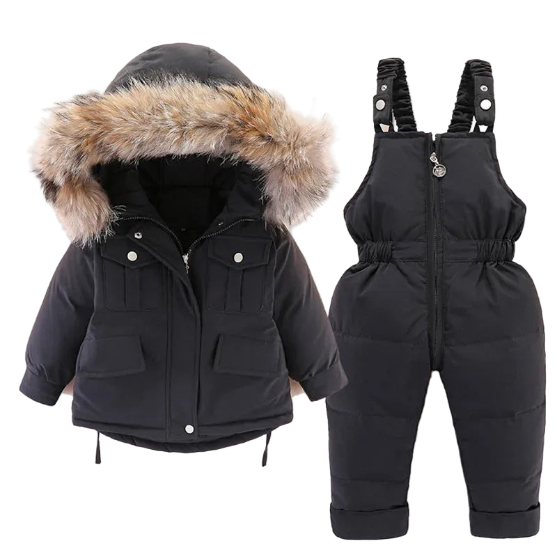 Kids Snowsuit Set – Warm Winter Jacket & Jumpsuit, 0-4 Years