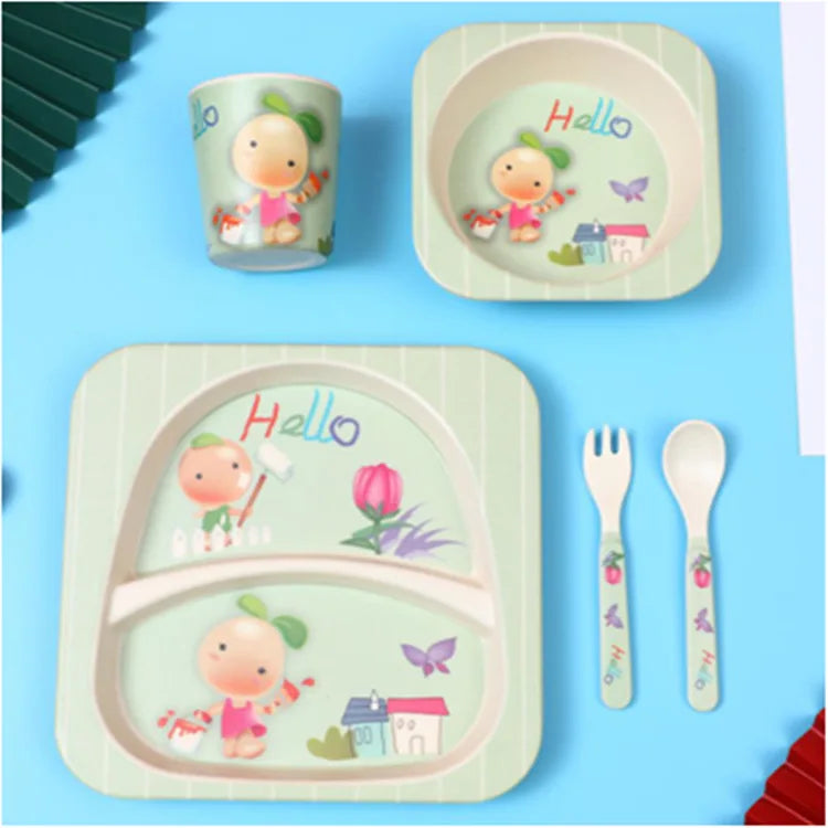 Bamboo Fiber Tableware Set