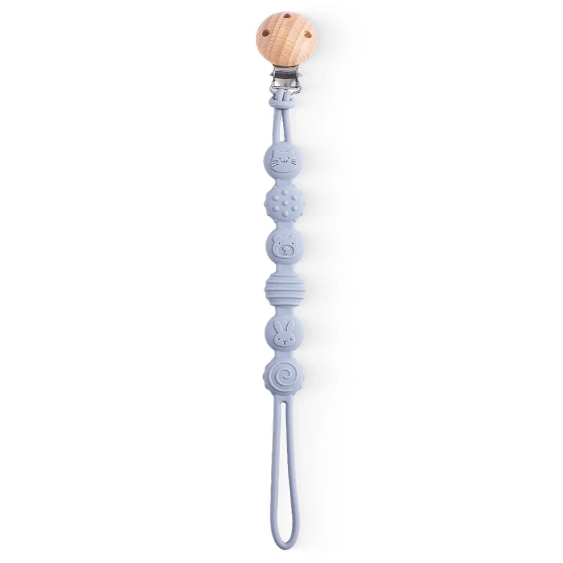 Wooden Pacifier Clip Chain