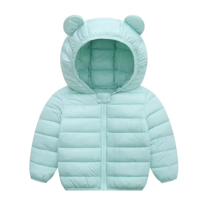Kids Waterproof Windproof Jacket – Lightweight Hooded Coat (18M–4Y)