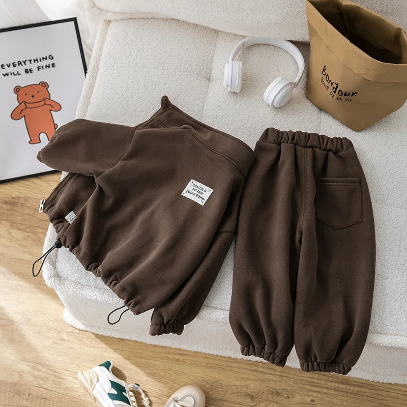Kids Winter Fleece Set – Warm 2‑Piece Outfit (1–6Y)