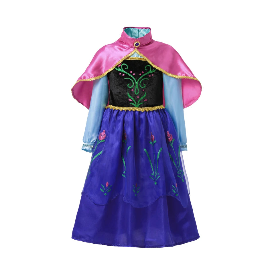 Frozen Princess Costume – Elsa or Anna Dress (2–10 Years)