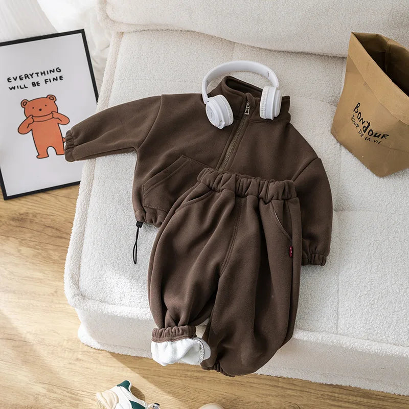 Kids Winter Fleece Set – Warm 2‑Piece Outfit (1–6Y)