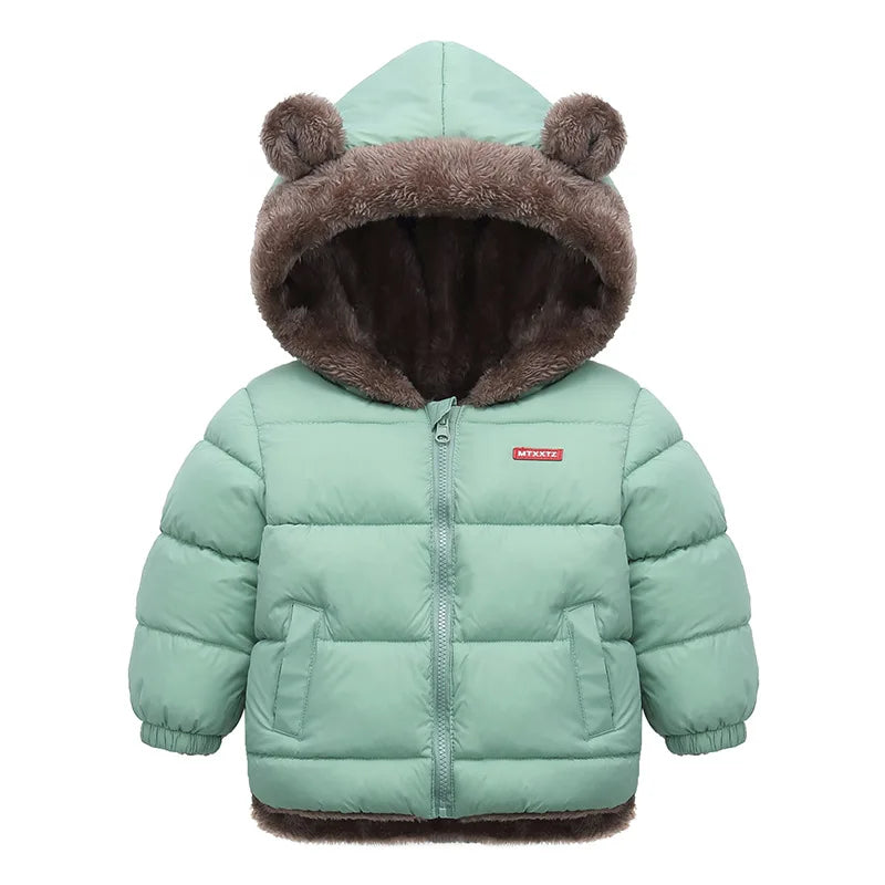 Kids Warm Fleece Hooded Jacket – Thick Winter Coat (Boys & Girls)
