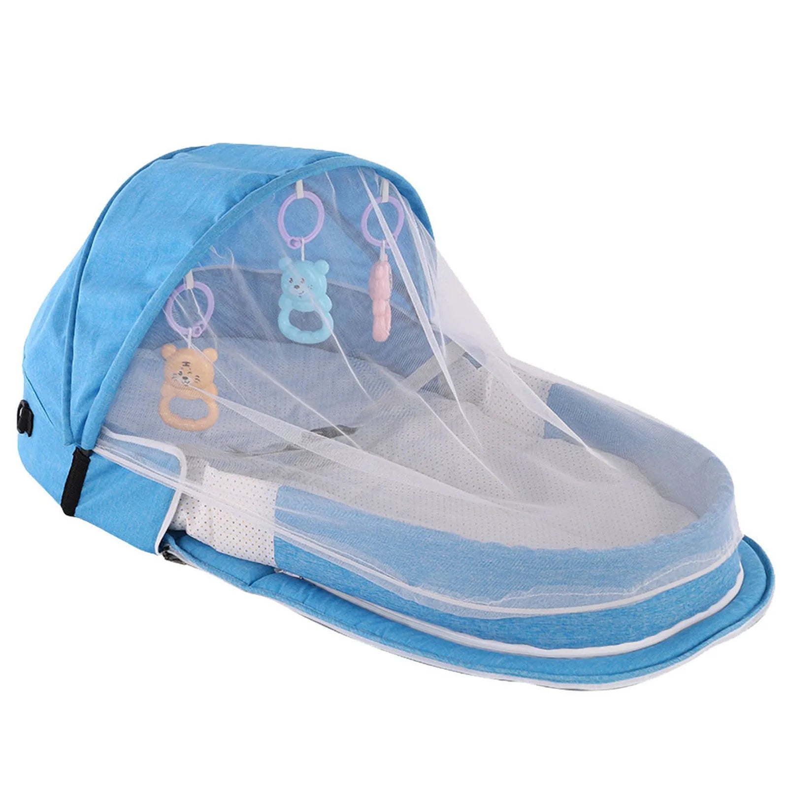 Portable Baby Travel Bed with Mosquito Net