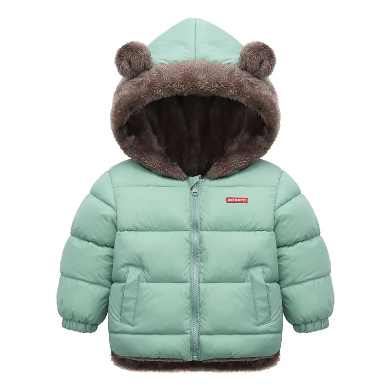 Kids Warm Fleece Hooded Jacket – Thick Winter Coat (Boys & Girls)