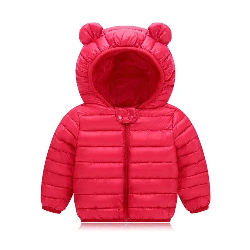 Kids Waterproof Windproof Jacket – Lightweight Hooded Coat (18M–4Y)