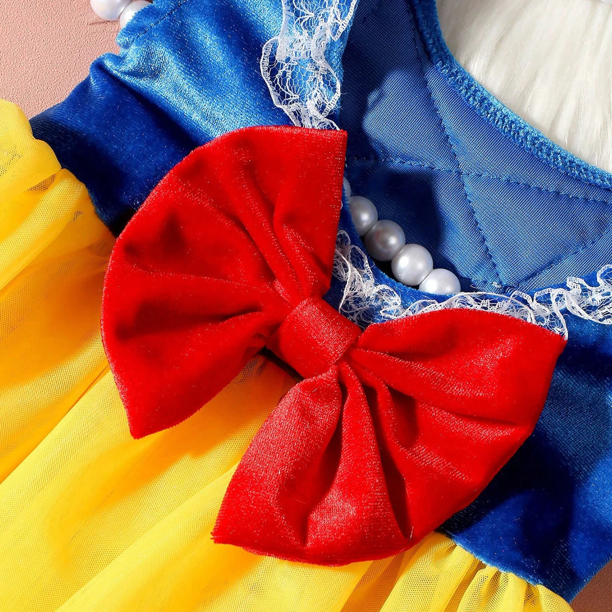 Newborn Tulle Princess Dress & Bow Headband – Baby Girl Photoshoot Outfit