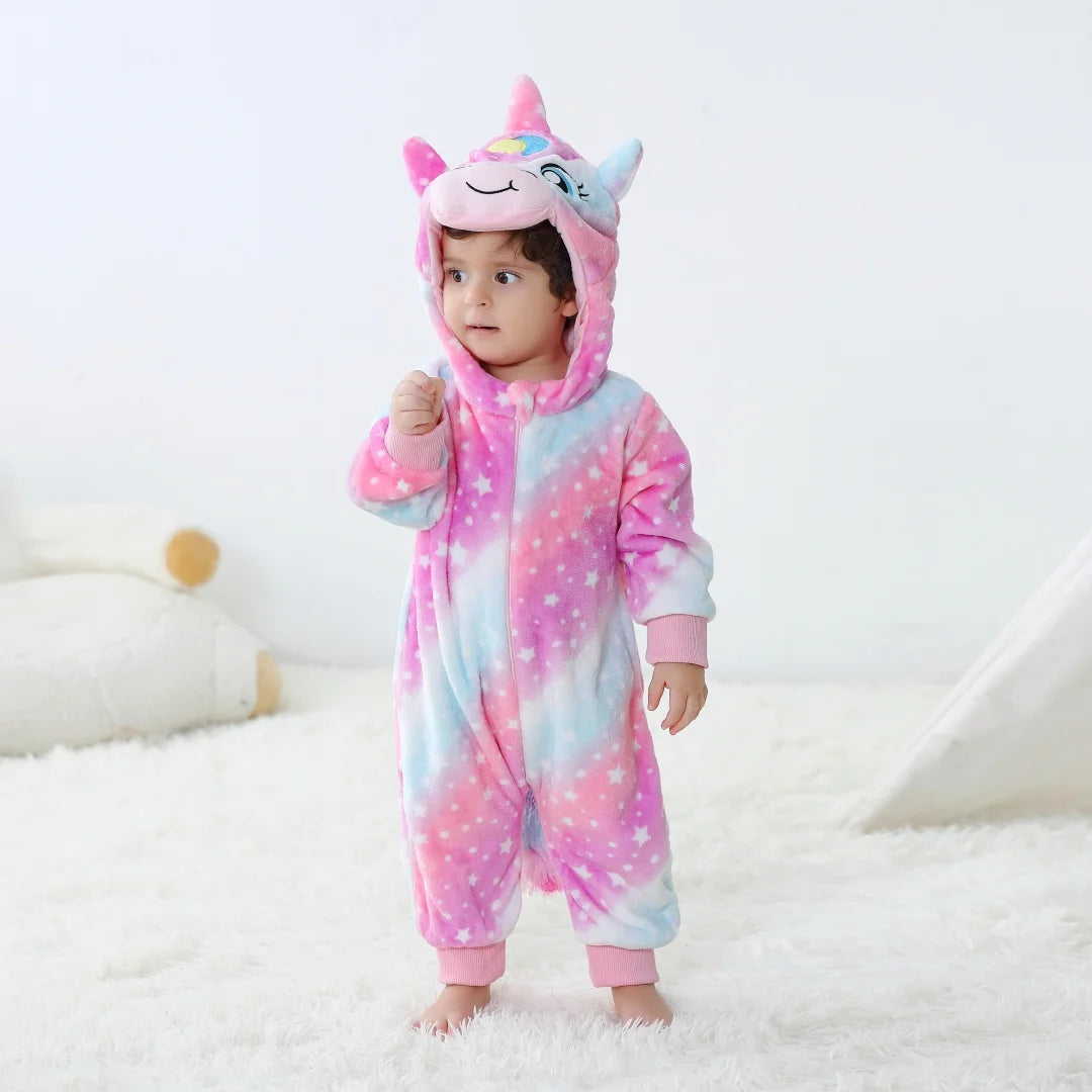 Fluffy Unicorn Baby Onesie