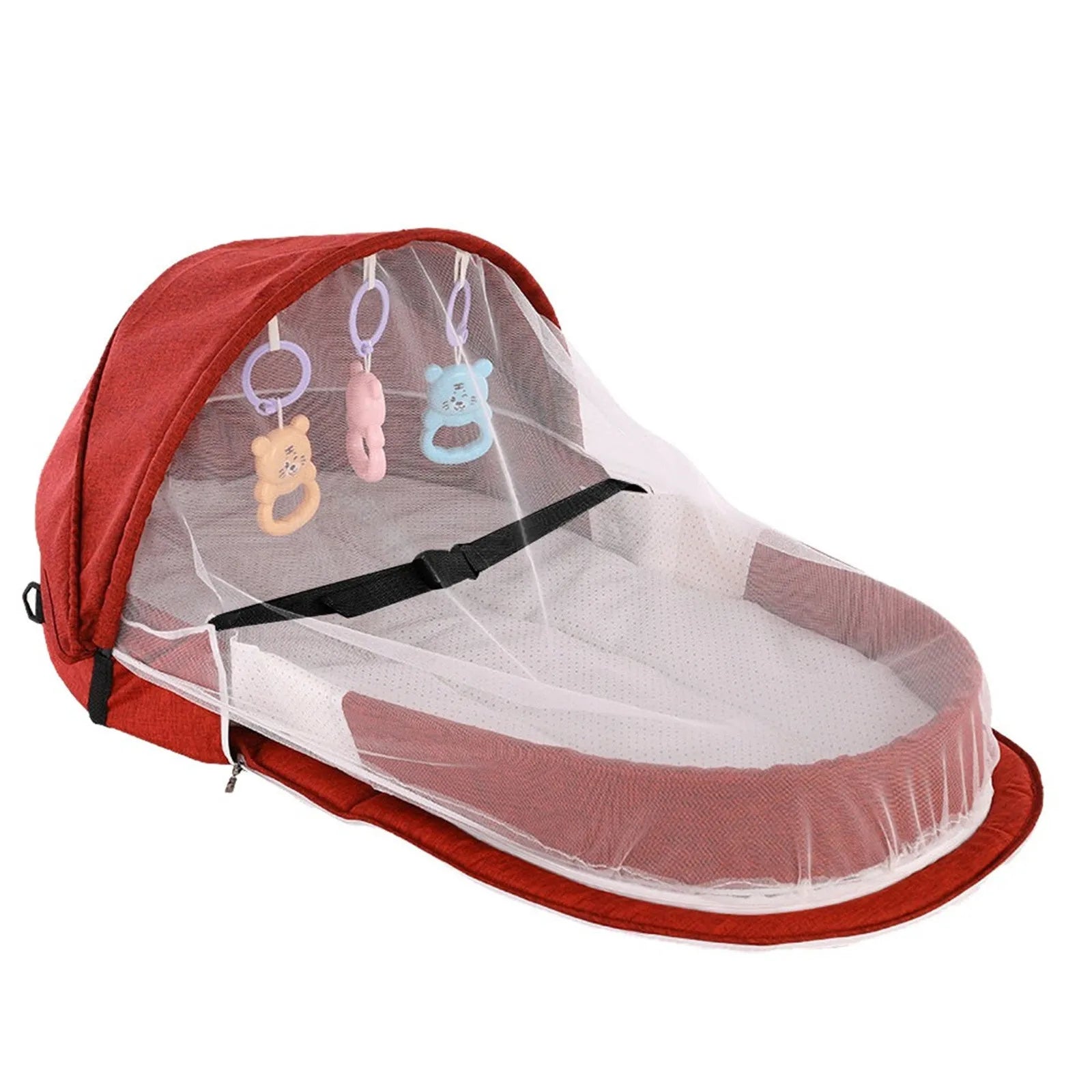 Portable Baby Travel Bed with Mosquito Net
