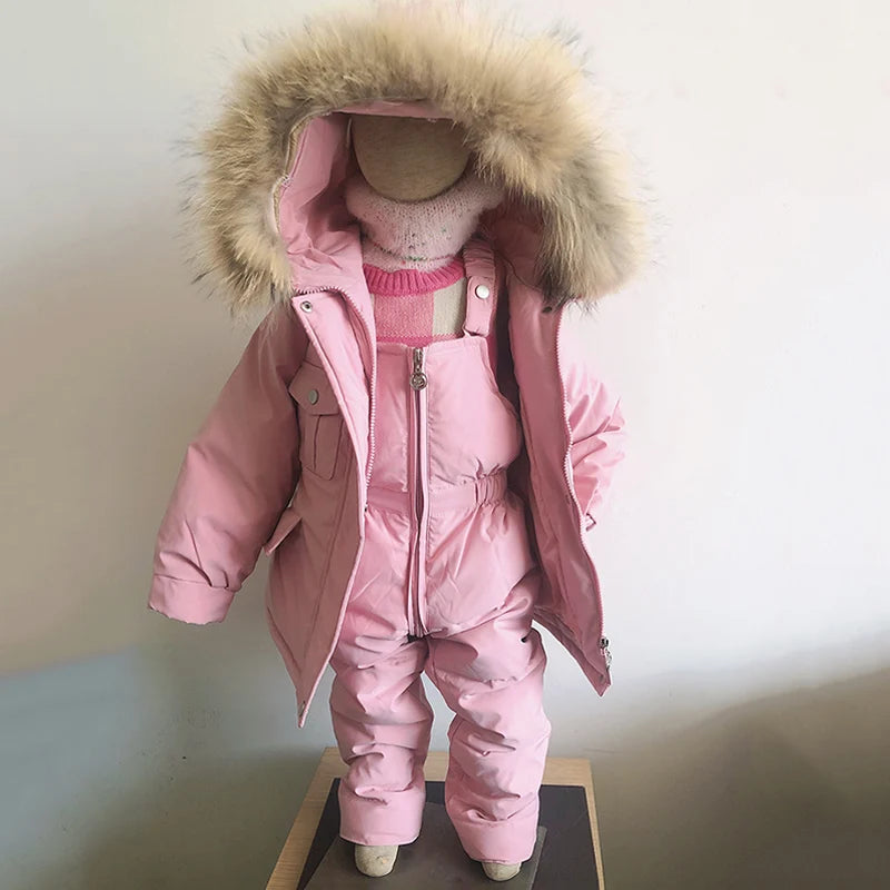 Kids Snowsuit Set – Warm Winter Jacket & Jumpsuit, 0-4 Years