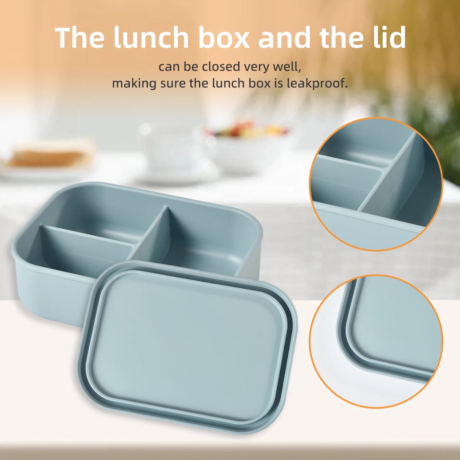 Silicone Lunchbox With Compartments