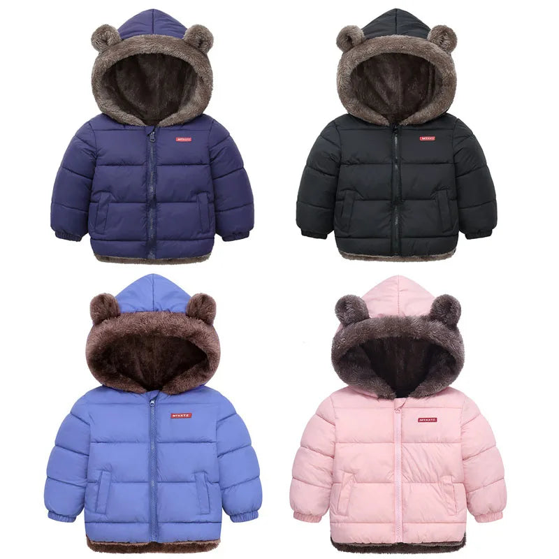 Kids Warm Fleece Hooded Jacket – Thick Winter Coat (Boys & Girls)