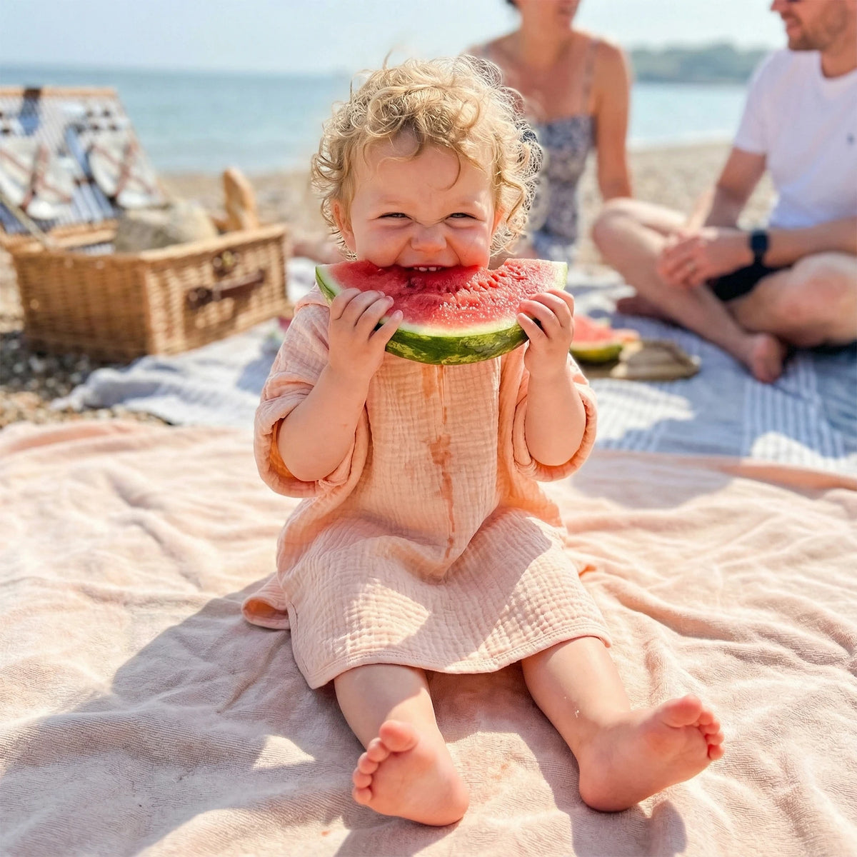 Kids Hooded Beach Towel Poncho