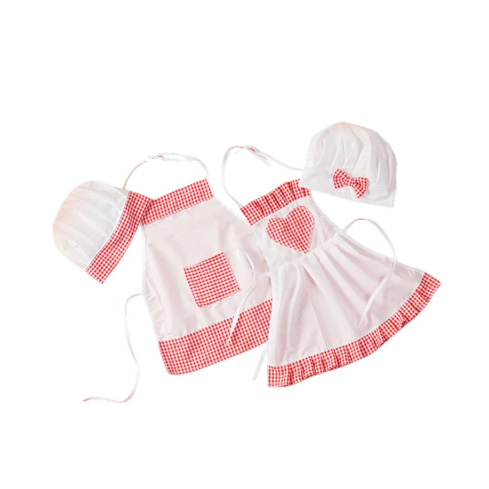 Newborn Chef Outfit Set – Baby Apron & Hat Photoshoot