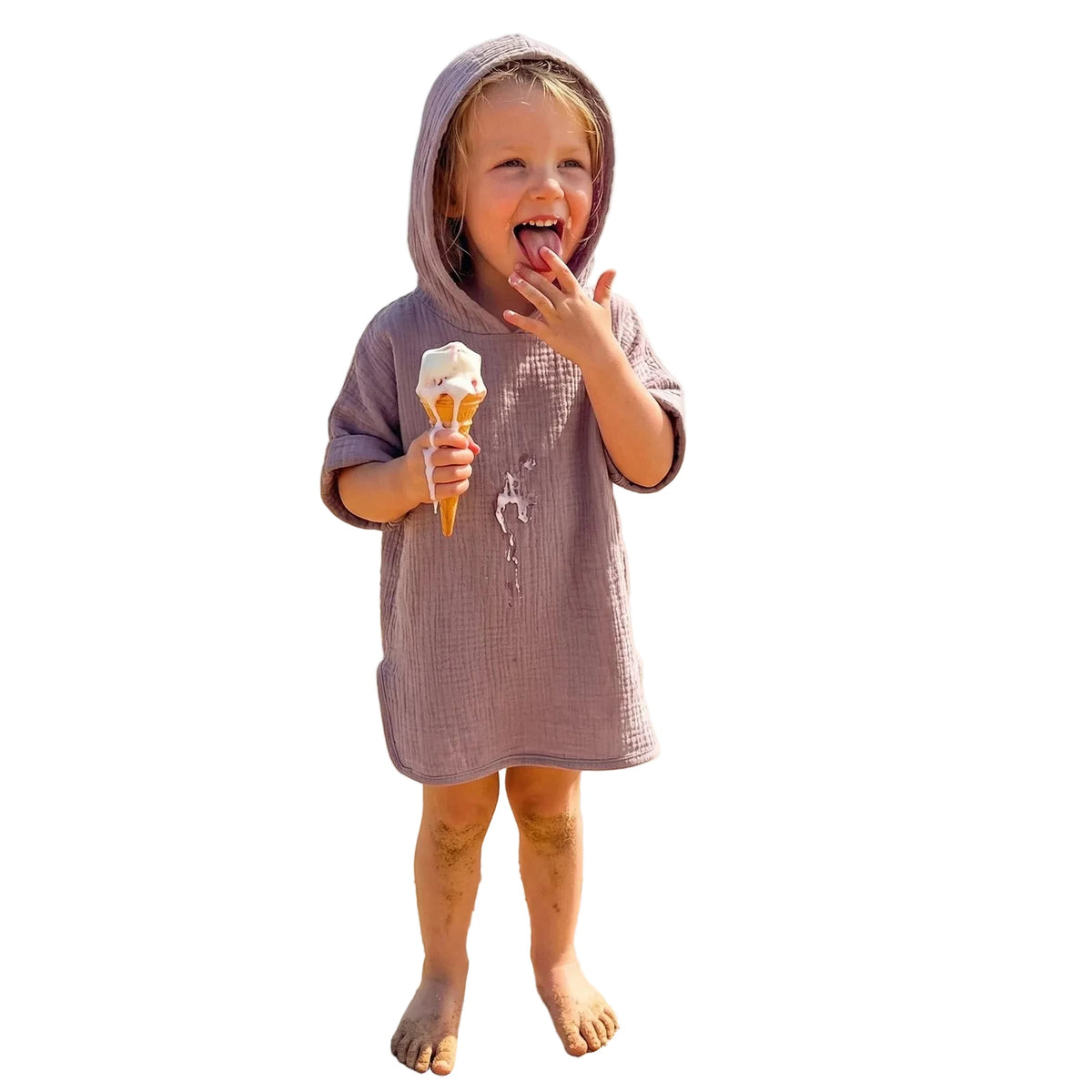 Kids Hooded Beach Towel Poncho