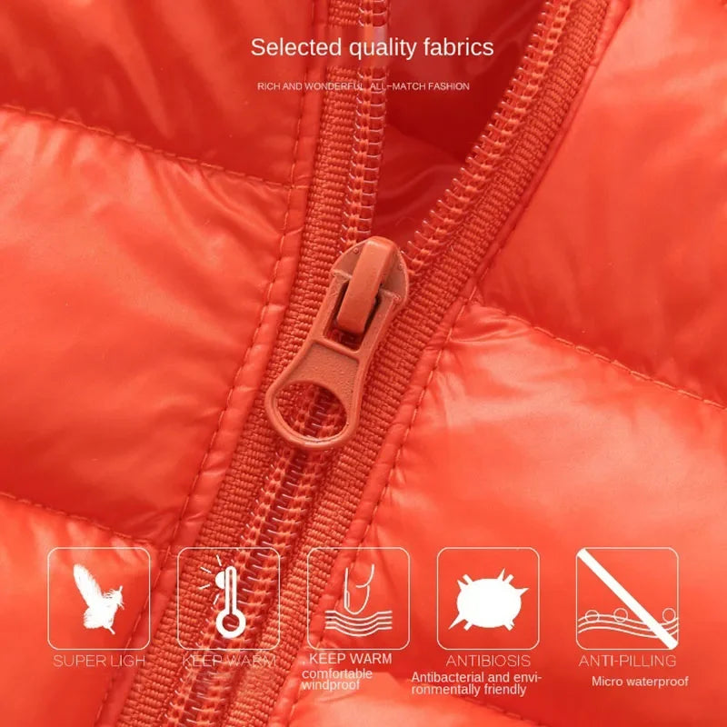 Kids Waterproof Windproof Jacket – Lightweight Hooded Coat (18M–4Y)