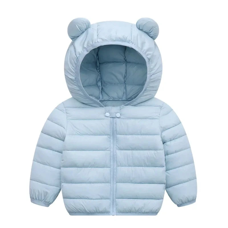 Kids Waterproof Windproof Jacket – Lightweight Hooded Coat (18M–4Y)