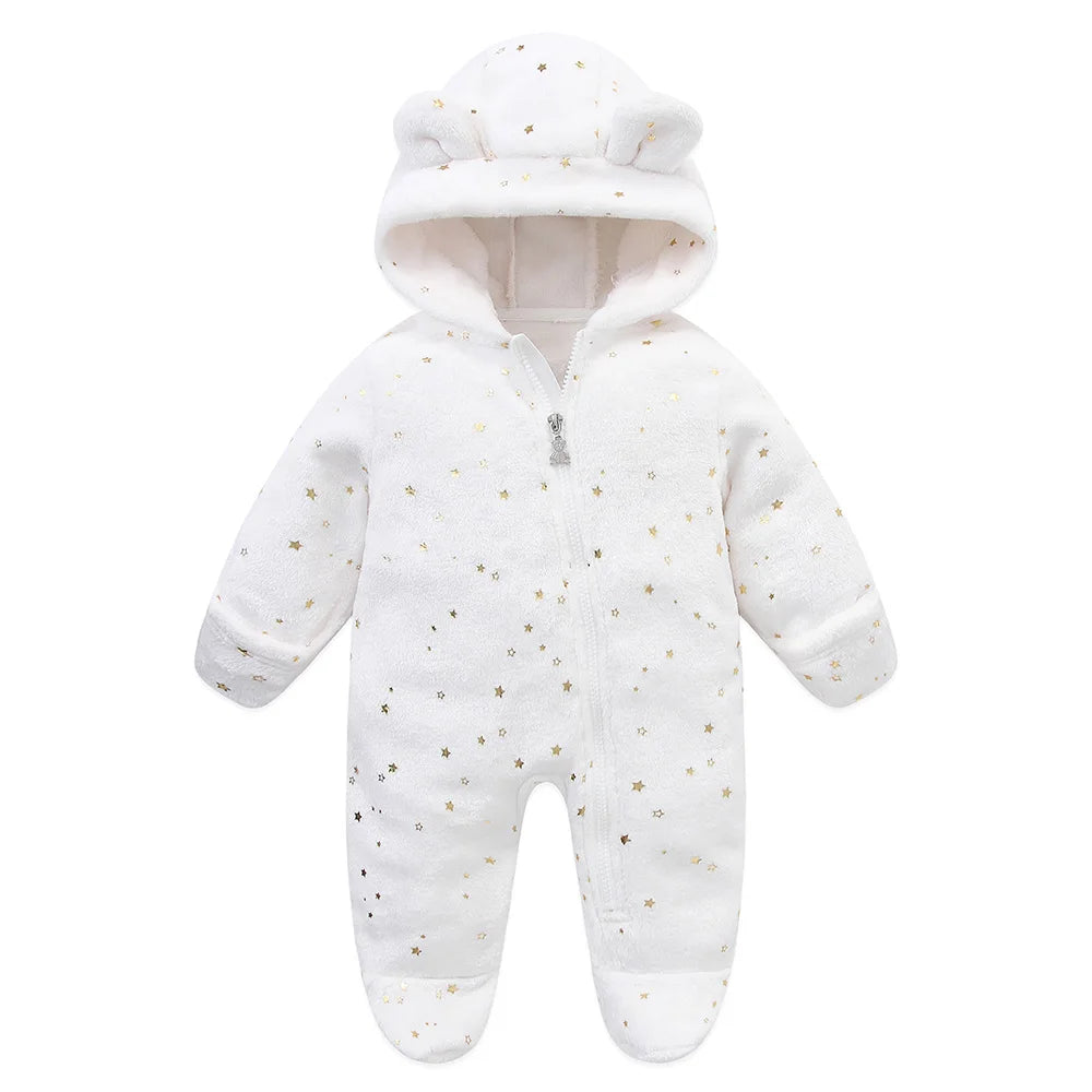 Unisex Baby Flannel Jumpsuit – Cozy Winter Outfit (0–9M)
