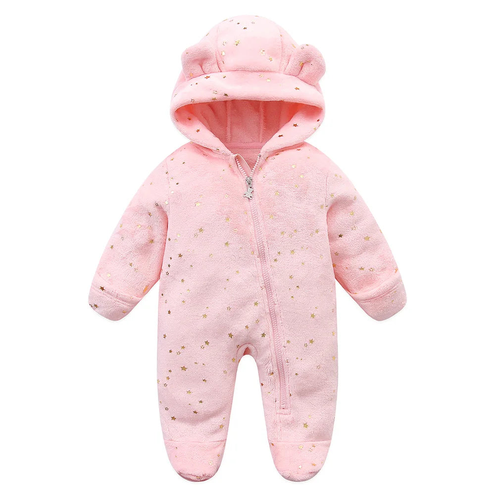 Unisex Baby Flannel Jumpsuit – Cozy Winter Outfit (0–9M)