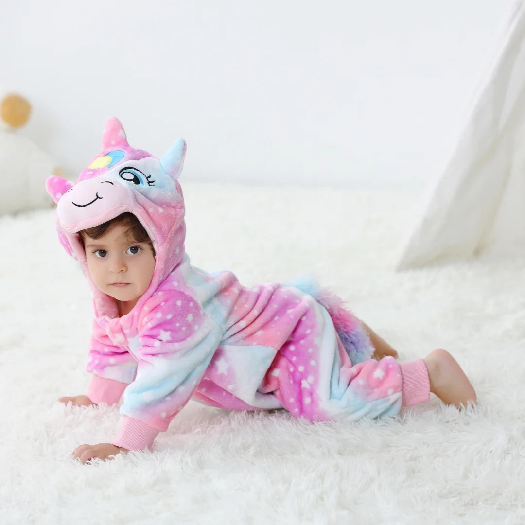 Fluffy Unicorn Baby Onesie