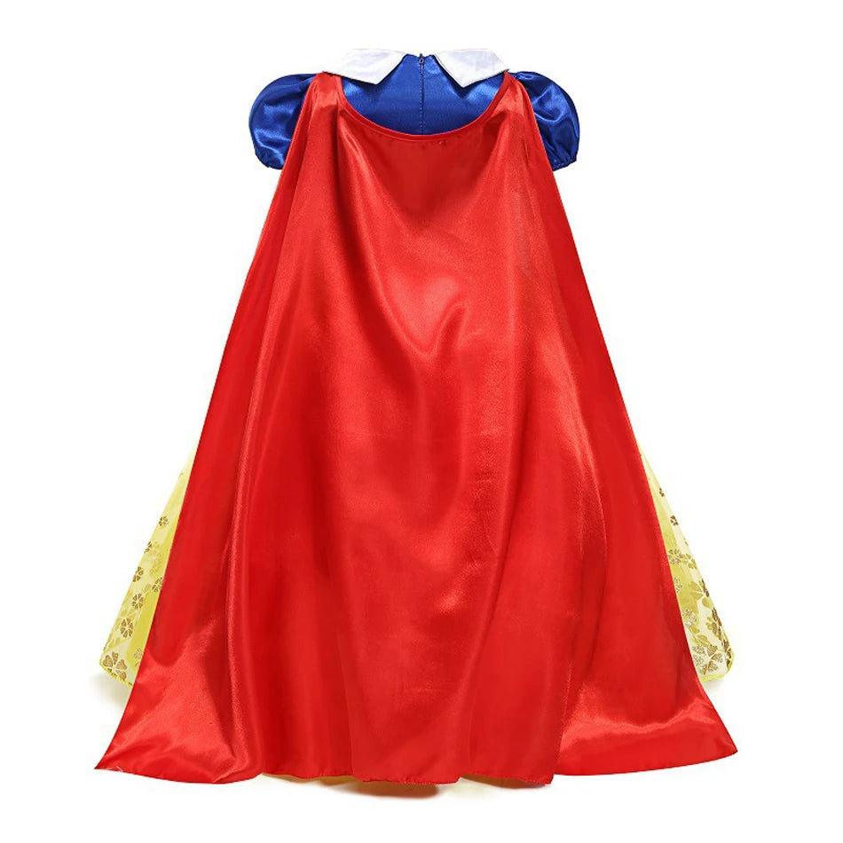 Girls Snow White Princess Costume Dress | Toddler & Kids Fancy Dress Outfit