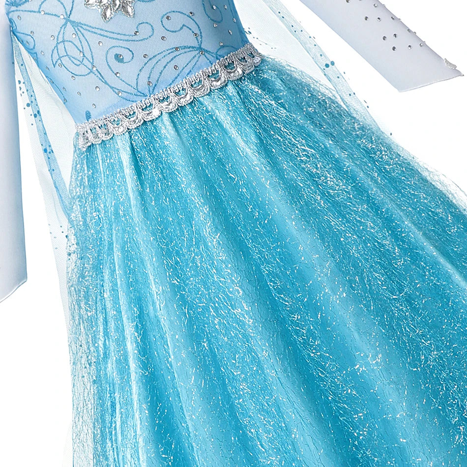 Frozen Princess Costume – Elsa or Anna Dress (2–10 Years)