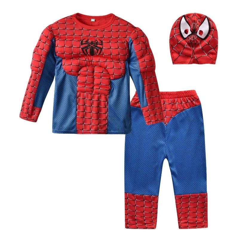 Superhero Costume Set – Captain America, Spiderman, Batman & Superman