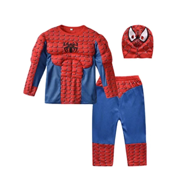 Superhero Costume Set – Captain America, Spiderman, Batman & Superman