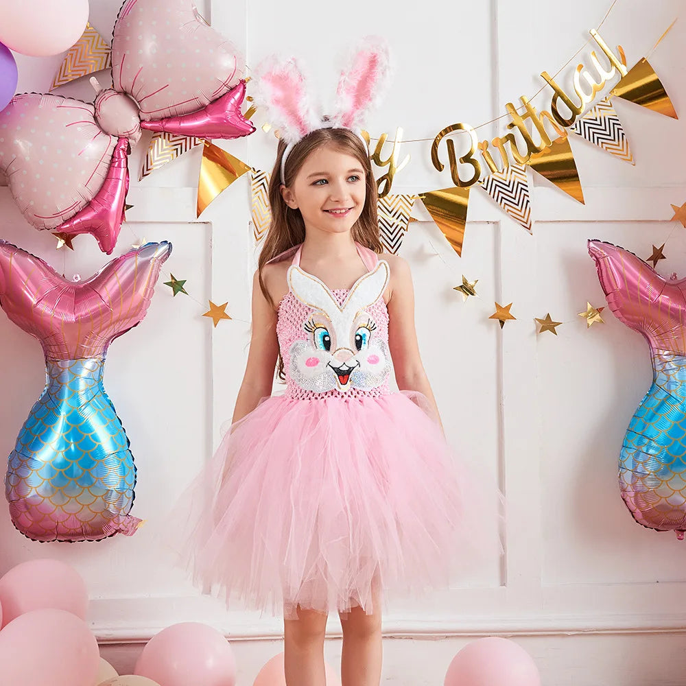 Girls Easter Bunny Costume Set
