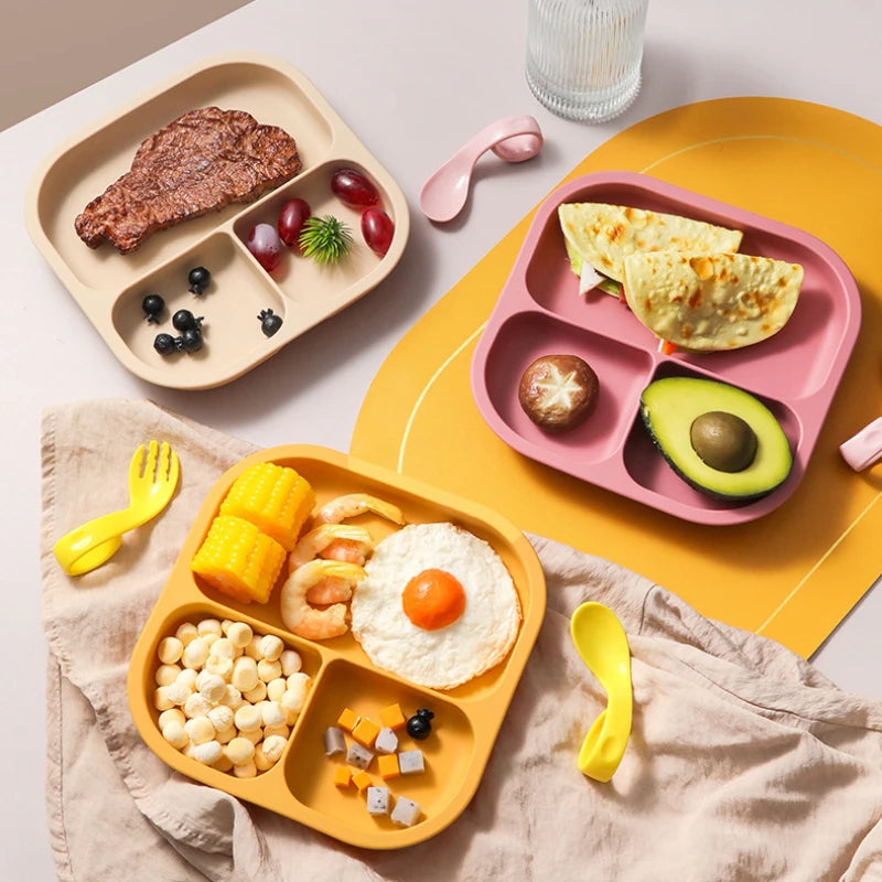 Mess-Free Silicone Suction Plate