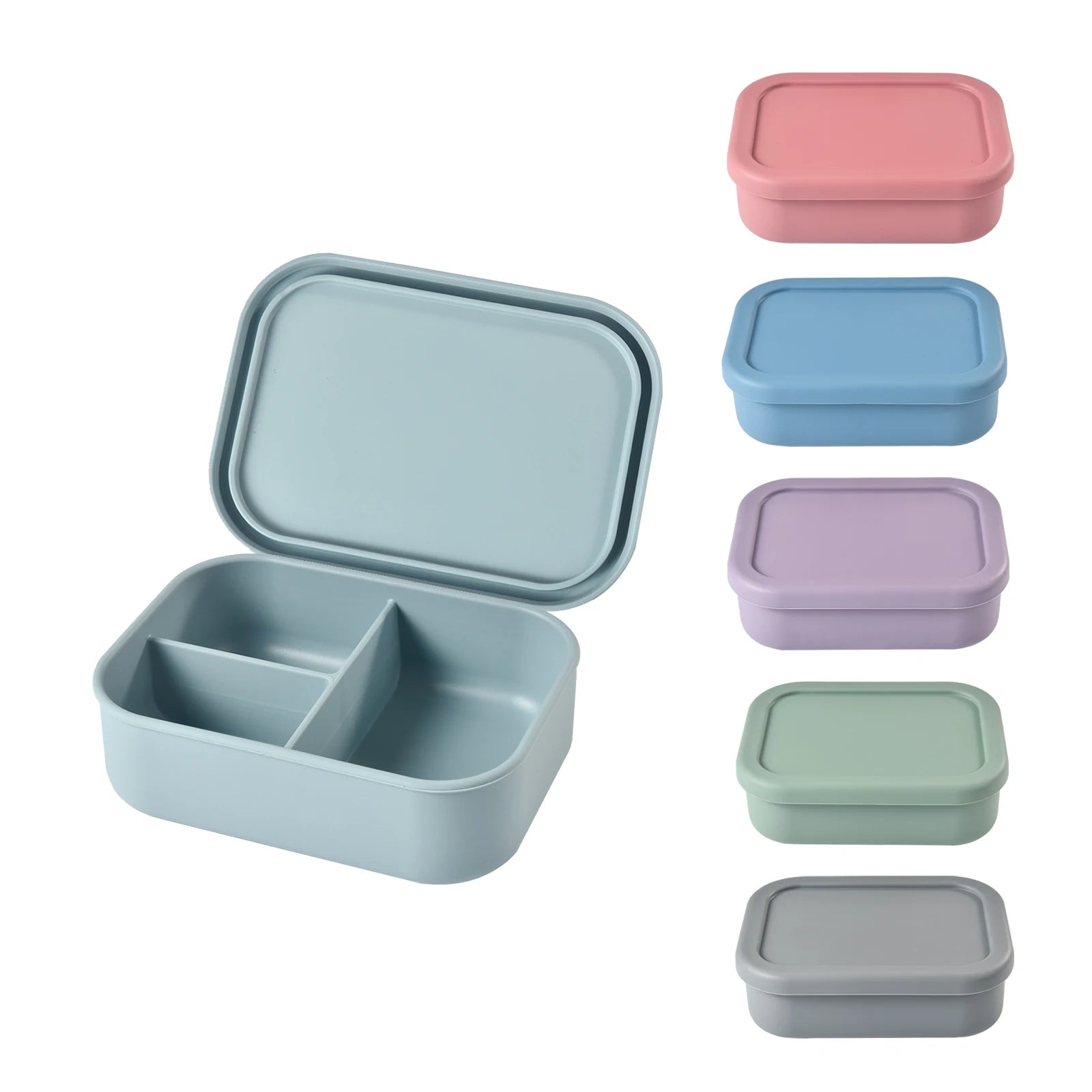 Silicone Lunchbox With Compartments