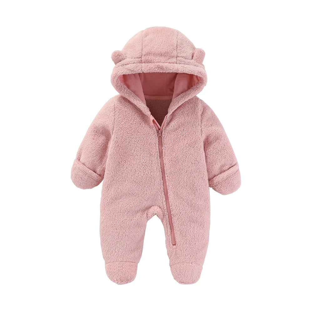 Unisex Baby Flannel Jumpsuit – Cozy Winter Outfit (0–9M)