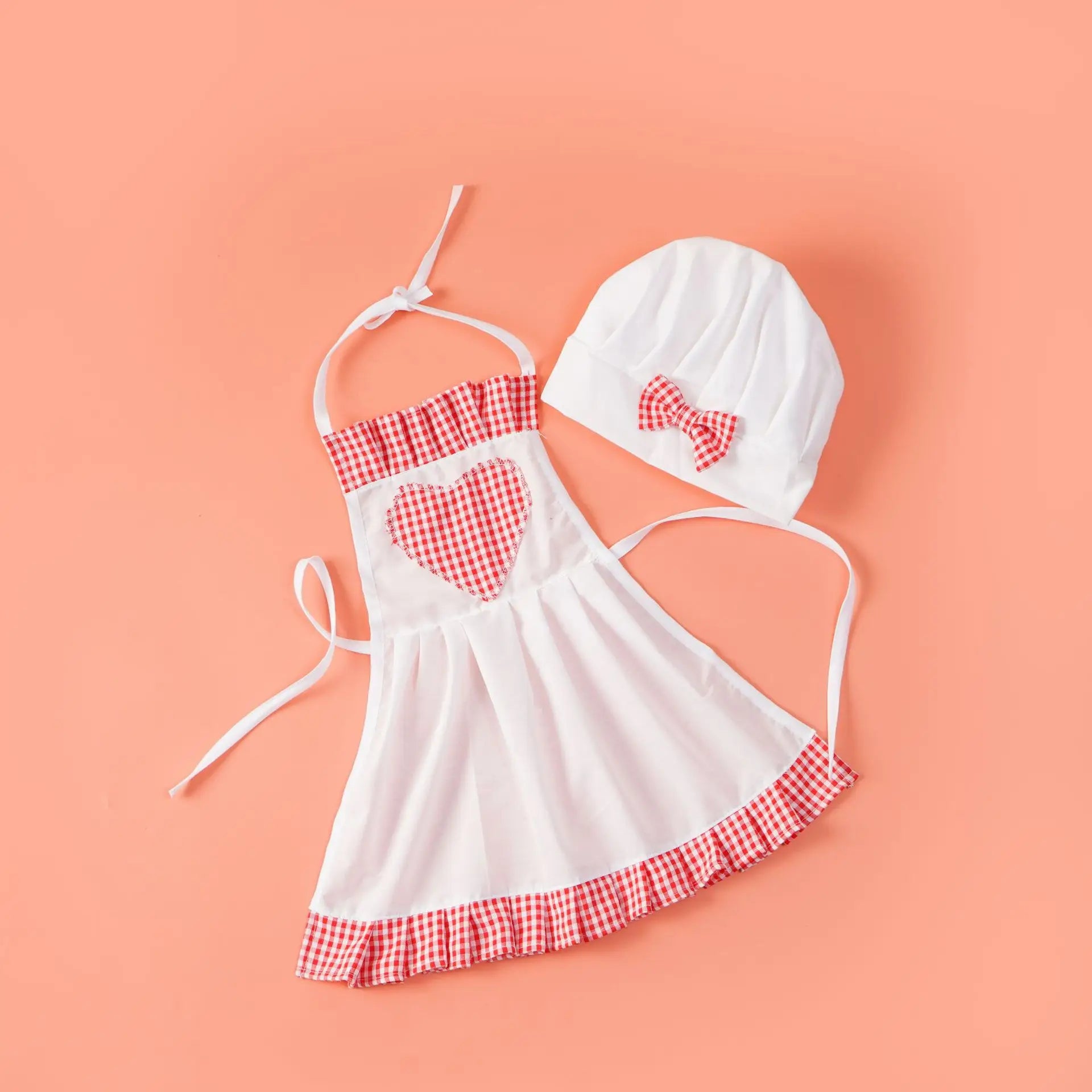 Newborn Chef Outfit Set – Baby Apron & Hat Photoshoot