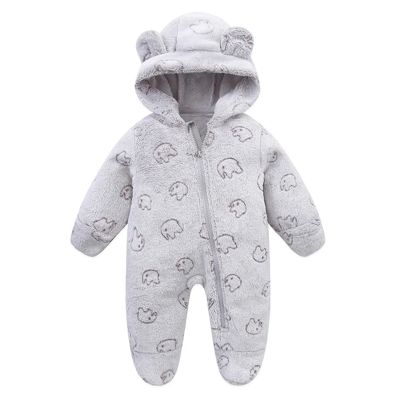 Unisex Baby Flannel Jumpsuit – Cozy Winter Outfit (0–9M)