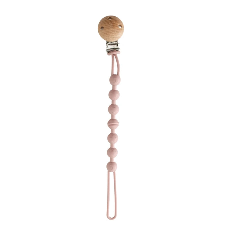 Wooden Pacifier Clip Chain