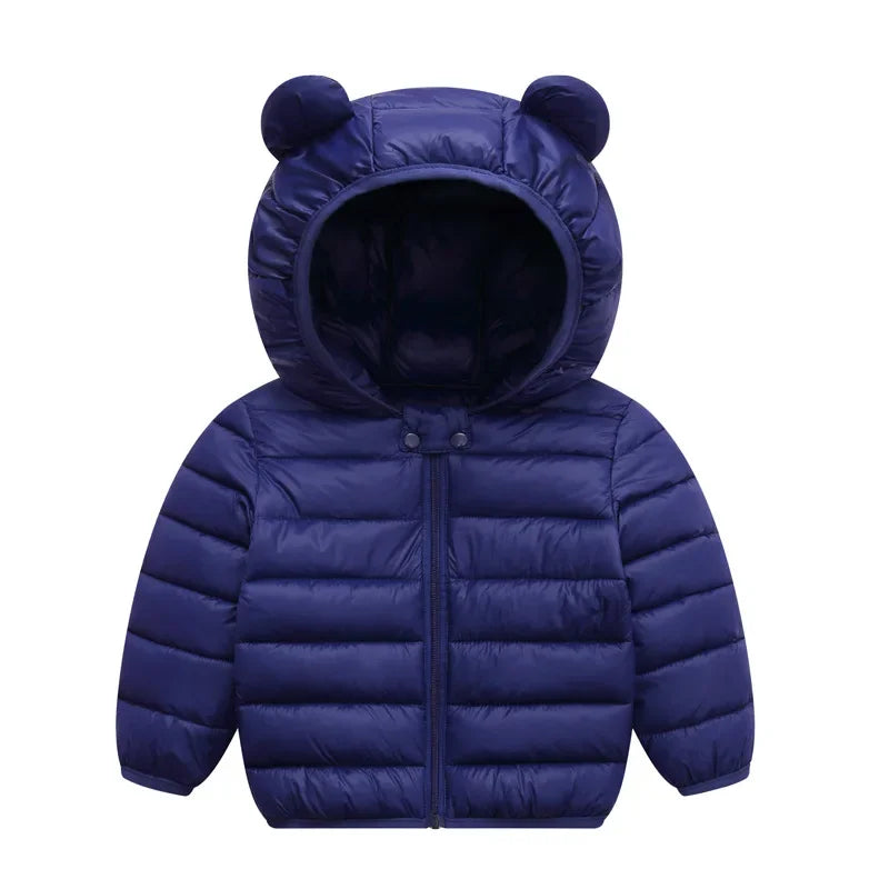 Kids Waterproof Windproof Jacket – Lightweight Hooded Coat (18M–4Y)